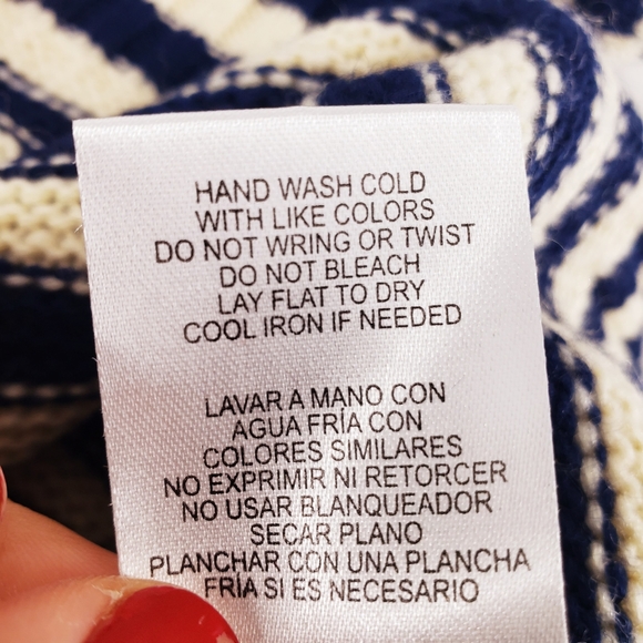 COPPER KEY Rainbow Striped Chunky Knit Sweater - Picture 8 of 9